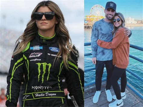 who is hailie deegan married to|“I love you”: Hailie Deegan’s boyfriend Chase Cabre。